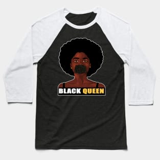 Black Queen Afro Pride Baseball T-Shirt